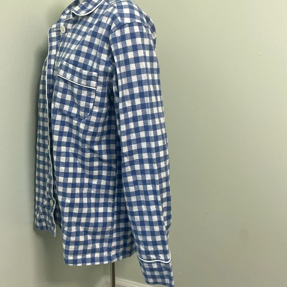 Serena & Lily Dalton PJ Pajama Flannel Sleep Top Medium